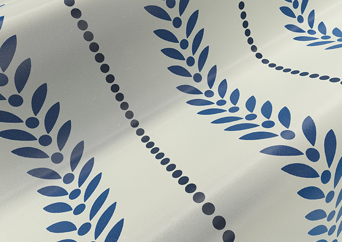 Laurel Stripe, Royal - Twist&Fit Roman Blind - Image 4